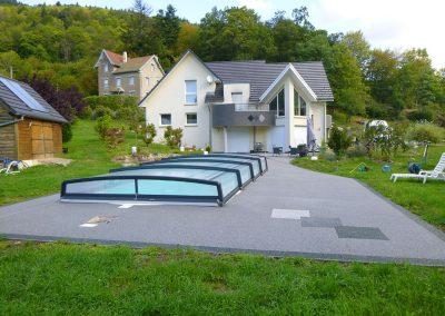 Plage de piscine à Plancher-les-Mines